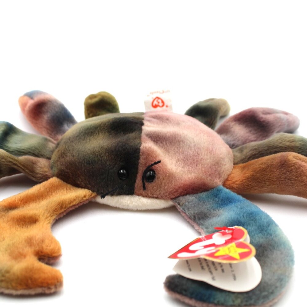 Original Retired Ty Beanie Babies Claude the Colorful Crab Vintage 1996 NWT